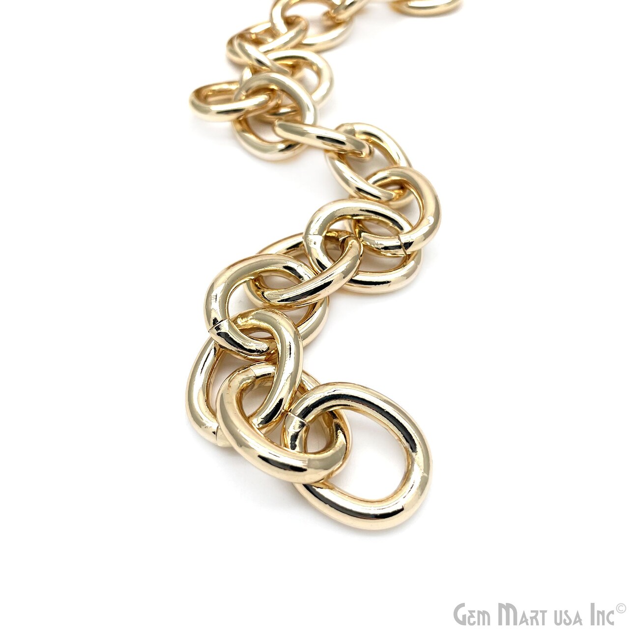 Gold Finding Chain, Gold Plated Jewelry Making Chain, DIY Necklace Chain, Assorted Styles, 1 foot, GemMartUSA (GPCH)